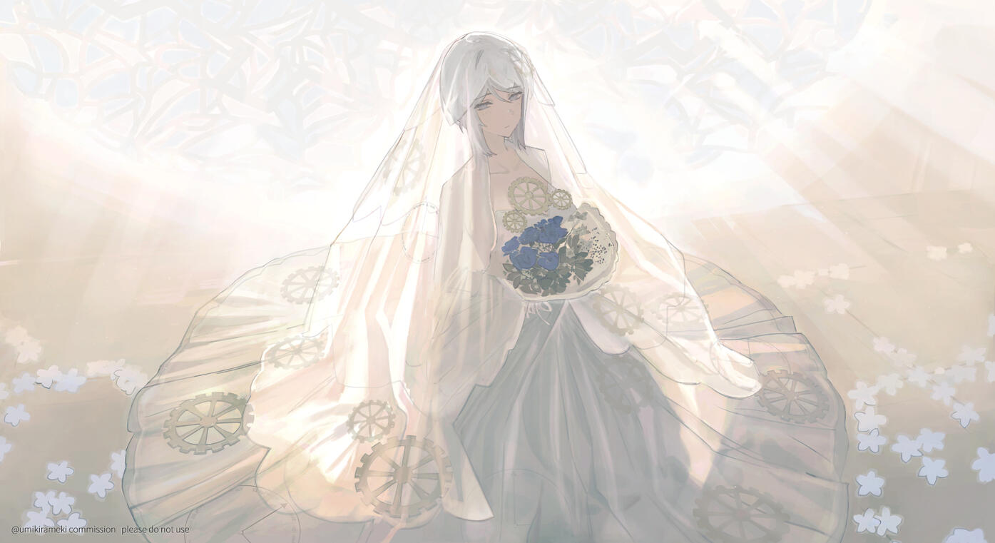 Full body art with background